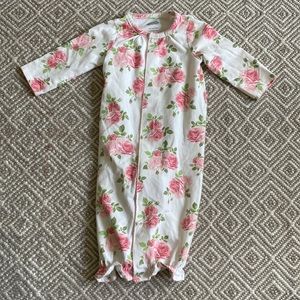 Mud Pie converter gown with pink roses